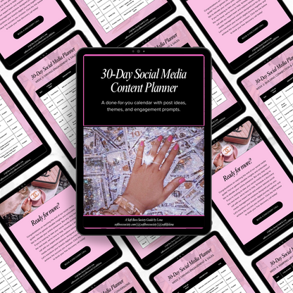 30-Day Content Calendar – Soft Hustle Plan